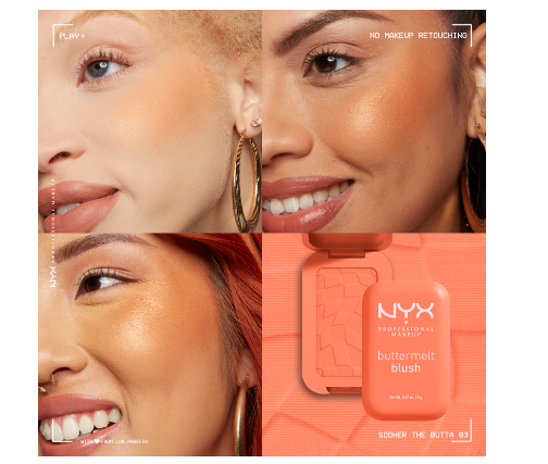NYX Professional Makeup Buttermelt Blush 03 Sooner The Butta