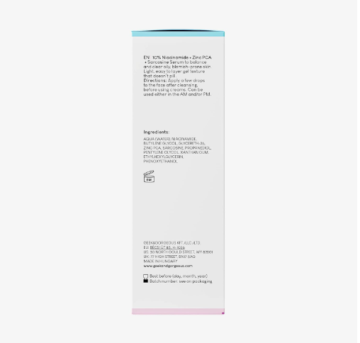 Geek & Gorgeous Siero B-Bomb 101 - 10% di Niacinamide  30 ml