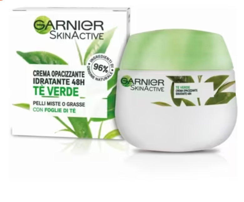 Garnier Crema Viso Idratante Opacizzante SkinActive con The Verde 50 ml