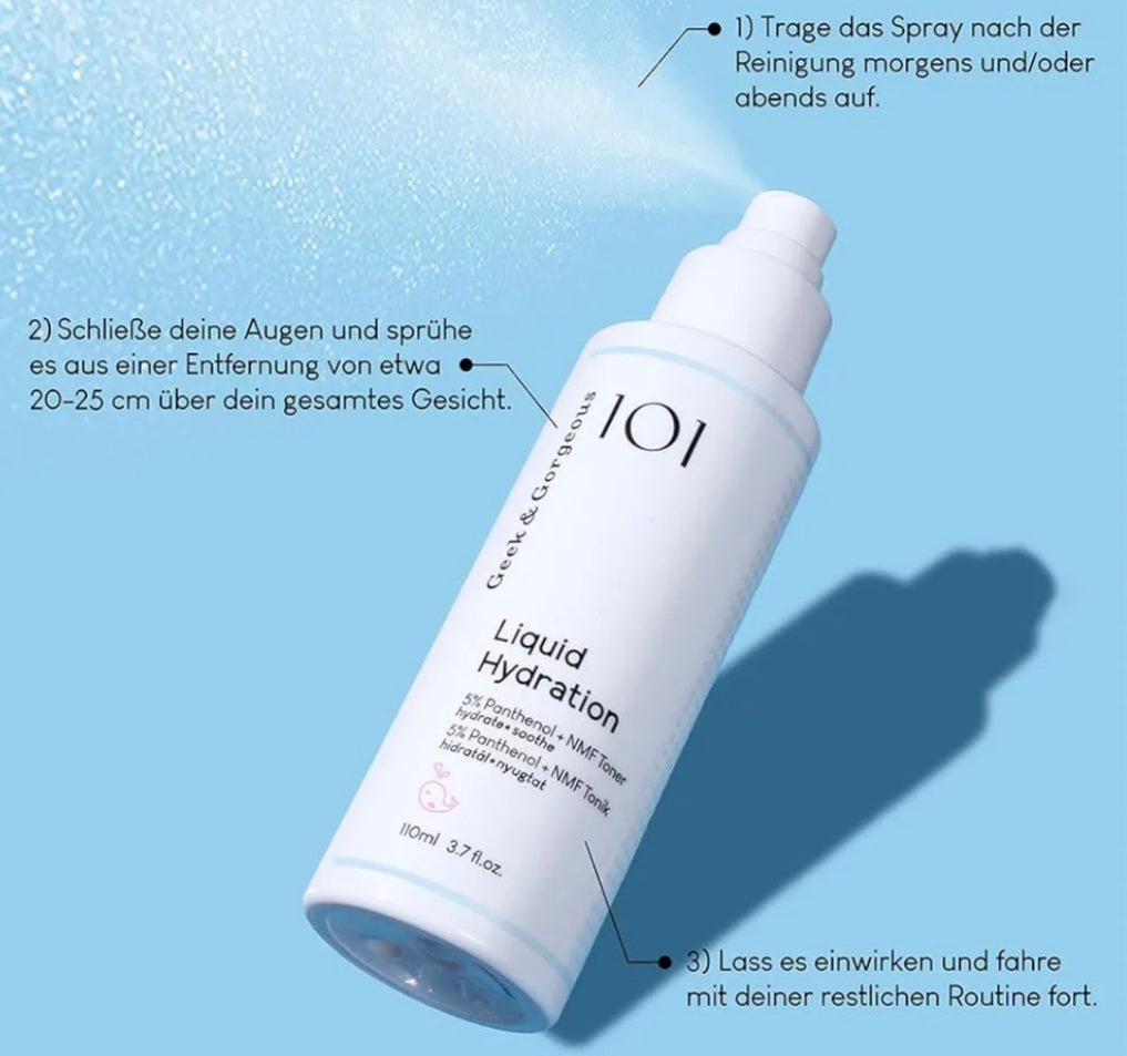 Geek & Gorgeous Liquid Hydration - Tonico Spray viso idratante 110 ml