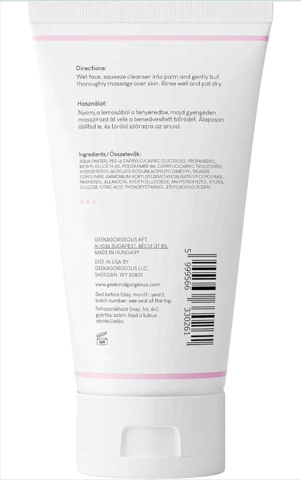 Geek & Gorgeous Jelly Joker Gel Detergente –Pulizia Delicata 150 ml