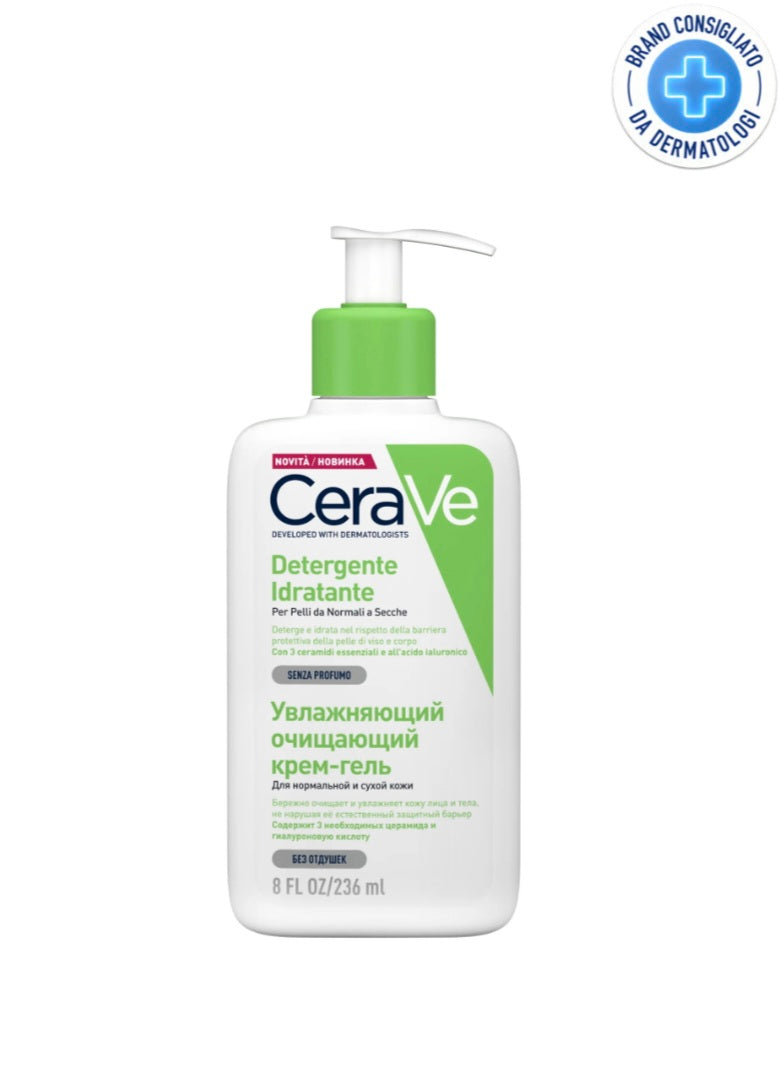 CeraVe Detergente Idratante Per Pelli Normali e Secche 236 ml