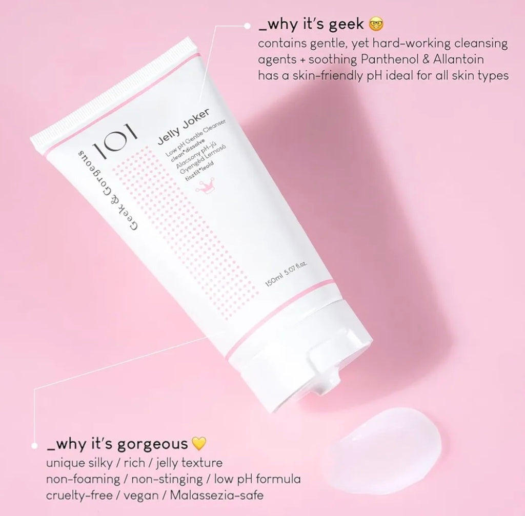 Geek & Gorgeous Jelly Joker Gel Detergente –Pulizia Delicata 150 ml