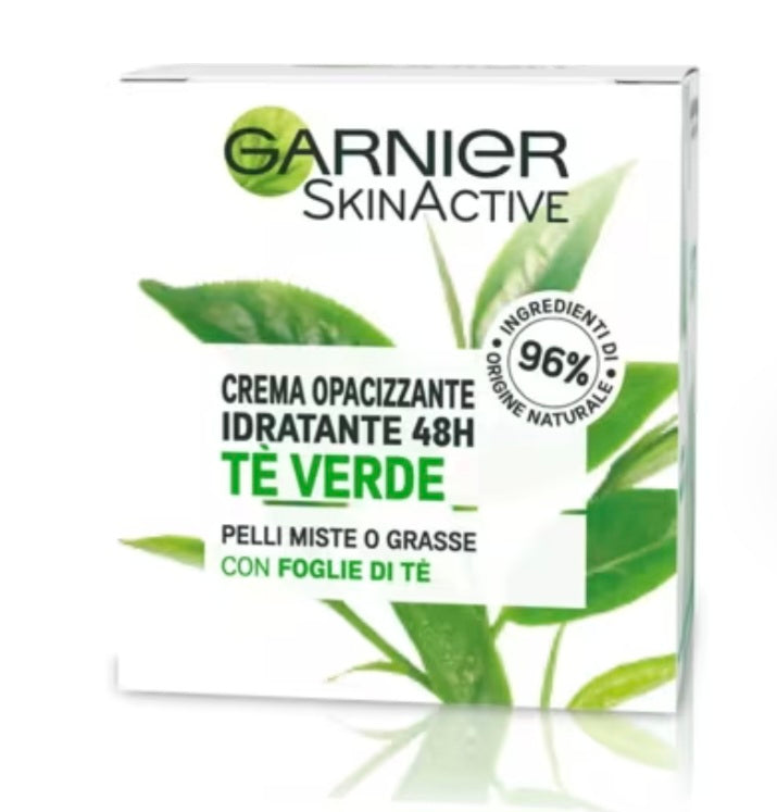 Garnier Crema Viso Idratante Opacizzante SkinActive con The Verde 50 ml