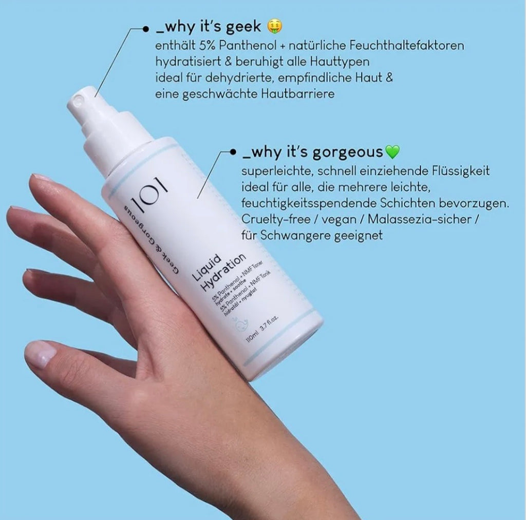 Geek & Gorgeous Liquid Hydration - Tonico Spray viso idratante 110 ml